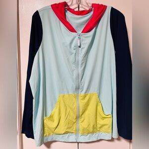 Lands' End Multicolor Hooded Jacket